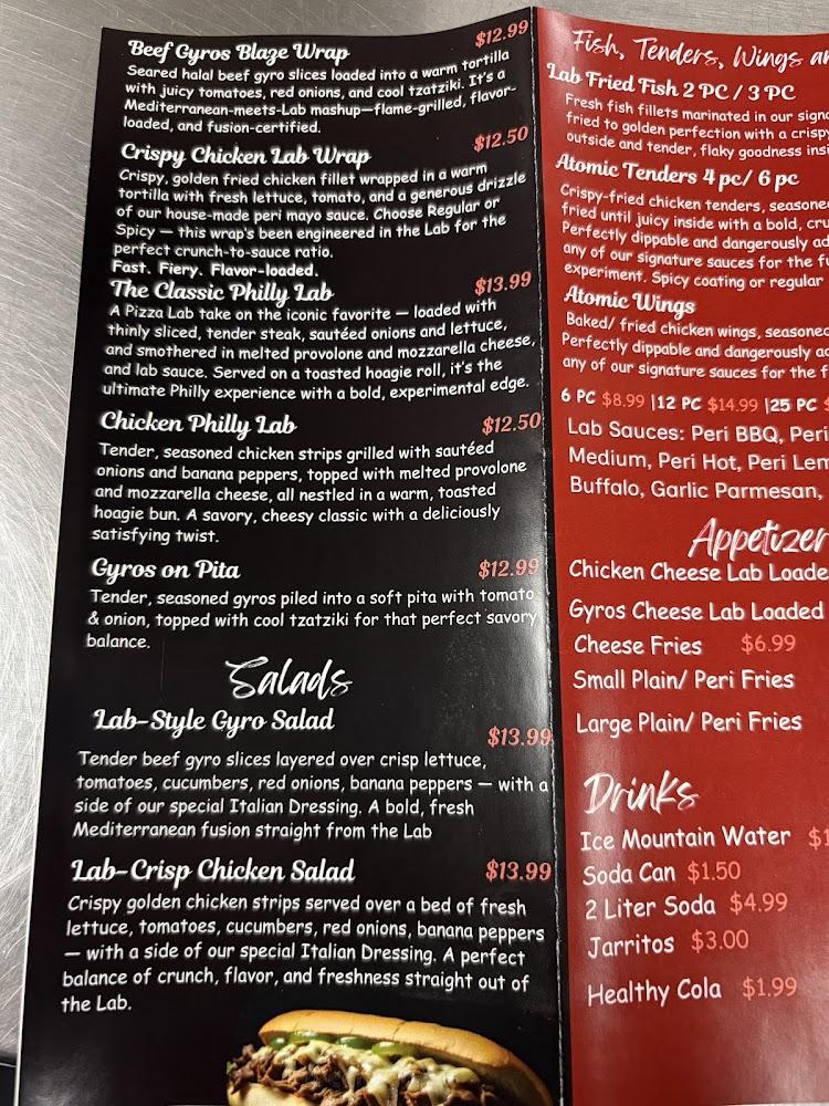Pizza Lab and Grill Menu image 4